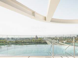 ERSTBEZUG: Hochwertige 2-Zimmer-Wohnung im 13. Stock mit Blick Richtung Kahlenberg!, 692000 €, Immobilien-Wohnungen in 1220 Donaustadt