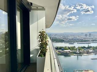 DANUBEFLATS - 30. Stock: Exklusive XXL-2-Zimmer Wohnung. Elevate your Lifestyle, 799000 €, Immobilien-Wohnungen in 1220 Donaustadt