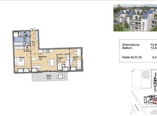 Neues Projekt in der Schwarzelackenau beim Marchfeldkanal - noch 18 Einheiten verfügbar!, 513000 €, Immobilien-Wohnungen in 1210 Floridsdorf