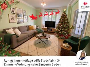 Das Christkind bringt 3 % Immobilienrabatt für Ihre Innenhofidylle mitten in Baden!, 310400 €, Immobilien-Wohnungen in 2500 Gemeinde Baden