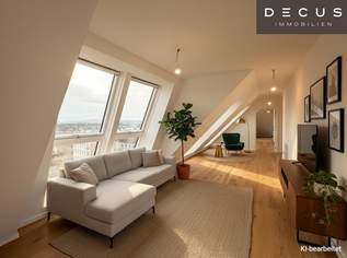 Elegante Maisonette-Dachgeschosswohnung mit großer Terrasse - über den Dächern Penzings, 899000 €, Immobilien-Wohnungen in 1150 Rudolfsheim-Fünfhaus