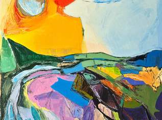 Acrylgemälde "Das Erwachen des Steierischen Berggeists", 140 €, Marktplatz-Antiquitäten, Sammlerobjekte & Kunst in 1210 Floridsdorf