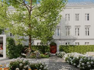 Kleinod mit Stadtgarten | Großzügige Altbauwohnung mit Balkon und 3,4 m Raumhöhe, 447000 €, Immobilien-Wohnungen in 1110 Simmering