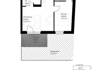 Neubau 2-Zimmer-Wohnung mit Eigengarten in 1220 Wien – Am Langen Felde 52, 919 €, Immobilien-Wohnungen in 1220 Donaustadt