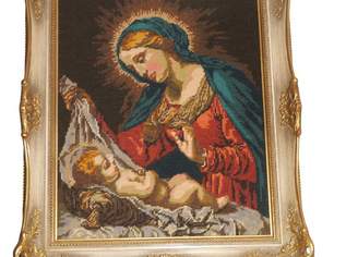 Bild Stickerei Jesuskind mit Rahmen, 200 €, Marktplatz-Antiquitäten, Sammlerobjekte & Kunst in Deutschland Bild Stickerei Jesuskind mit Rahmen, 200 €, Marktplatz-Antiquitäten, Sammlerobjekte & Kunst in Deutschland