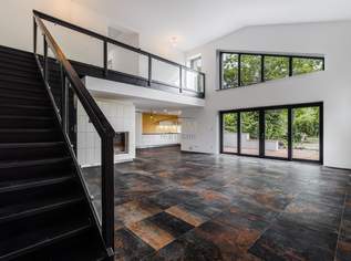 Exklusive Architektenvilla mit Schwimmteich, Gästehaus und idyllischem Garten, 0 €, Immobilien-Häuser in 2410 Gemeinde Hainburg an der Donau