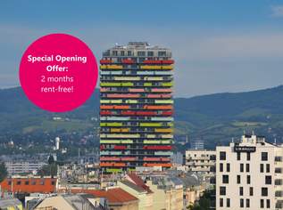 Special Opening Offer: 2 months rent-free!, 2421.6 €, Immobilien-Wohnungen in 1200 Brigittenau
