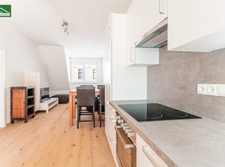 EIGENBEDARF ODER INVESTMENT MIT ca. 3,5% RENDITE! SEHR GUTER ZUSTAND! SANIERTE & MÖBLIERTE DACHGESCHOSS-WOHNUNG INKL. KÜCHE! SOFORT BEZIEH- ODER VERMIETBAR!, 211000 €, Immobilien-Wohnungen in 1100 Favoriten