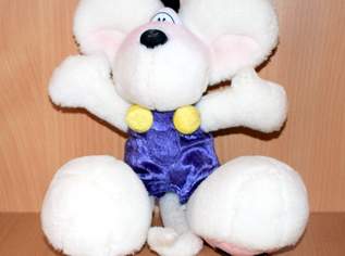 Diddl Plüschfigur Diddl mit lila Hose, 16 €, Kindersachen-Spielzeug in 3370 Gemeinde Ybbs an der Donau