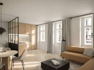 The Studio: Kompaktes Erstbezugsapartment mit smartem Grundriss!, 415000 €, Immobilien-Wohnungen in 1070 Neubau