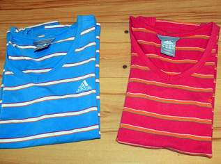 2 Damen-Tops Marke Adidas grün und rosa gestreift Größe 42, 6 €, Kleidung & Schmuck-Damenkleidung in 3370 Gemeinde Ybbs an der Donau