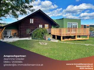 Holzhaus in Waldrandlage – absolute Ruhelage mit Dorfnähe und modernem, belagsfertigem Zubau, 209000 €, Immobilien-Häuser in 8232 Grafendorf bei Hartberg