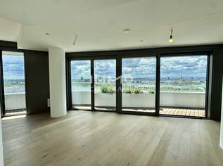 Den schönsten Ausblick auf Stephansdom, Prater & Neue Donau: Doorman, Gym, Pool, Wellness - LUXUS WOHNEN, 2300 €, Immobilien-Wohnungen in 1220 Donaustadt