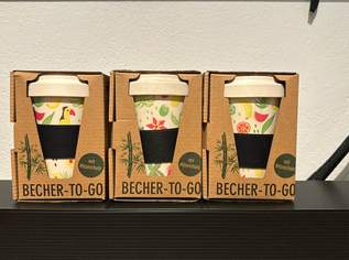 BECHER-TO-GO - 3 Stück - 480 ml, 29 €, Haus, Bau, Garten-Geschirr & Deko in 8942 Maitschern