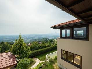 Italienischer Flair am Kulm – ästhetisches Eck-Toskana-Haus mit unverbaubarer Fernsicht in absoluter Ruhelage mit Ganztagssonne., 879000 €, Immobilien-Häuser in 8182 Höfling