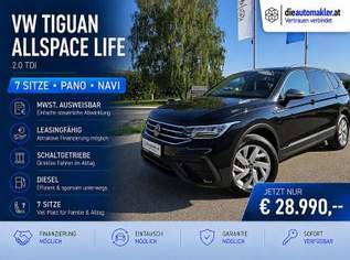 Tiguan 2.0 TDI Life |7 SITZE|PANO|NAVI|, 28990 €, Auto & Fahrrad-Autos in 9300 Sankt Veit an der Glan