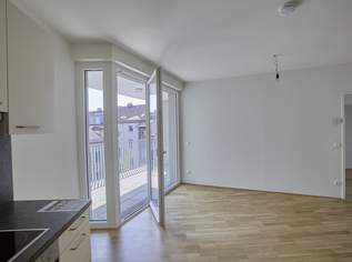 3 Zimmerwohnung nahe der Donau mit eingebauter Küche und Loggia, 1171.12 €, Immobilien-Wohnungen in Oberösterreich