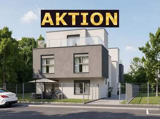 TOP EINZELHAUS! JETZT € 50.000 GESCHENKT + GRATIS DACHGESCHOSS! 137 m²-Traumhaus mit Keller und Südgarten. Provisionsfrei für den Käufer., 739900 €, Immobilien-Häuser in 1220 Donaustadt
