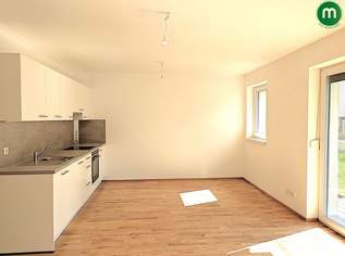 Moderne Garconniere mit Terrasse und Garten nahe Lobau, 654.09 €, Immobilien-Wohnungen in 1220 Donaustadt