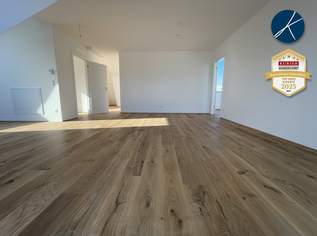 *Superprojekt: ''Über den Baumwipfeln" *TOP 53* 4,5 Zimmer mit SUPER-PANORAMA-DACHTERRASSE + 360° WIEN-BLICK + EXTRA BALKON, 2799 €, Immobilien-Wohnungen in 1100 Favoriten