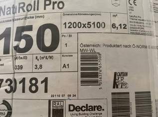 Knauf Dämmfilz 15cm - € 40,-/Rolle/6,12qm, 40 €, Haus, Bau, Garten-Hausbau & Werkzeug in 7123 Mönchhof Knauf Dämmfilz 15cm - € 40,-/Rolle/6,12qm, 40 €, Haus, Bau, Garten-Hausbau & Werkzeug in 7123 Mönchhof