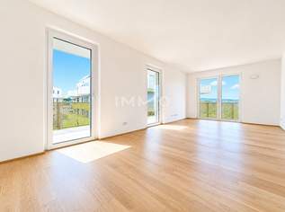 Erstbezug im Grünen: 3-Zimmer-Wohnung mit ca. 32 m² XXL-Balkon in 1210 Wien, 416000 €, Immobilien-Wohnungen in 1210 Floridsdorf