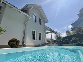 Krumpendorf - Einfamilienhaus mit Pool, Sauna, Doppelgarage und herrlichen Außenflächen, 620000 €, Immobilien-Häuser in 9201 Krumpendorf
