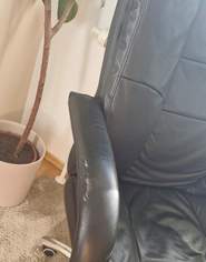 Chefsessel aus Kunstleder, braun Chefsessel aus Kunstleder, braun