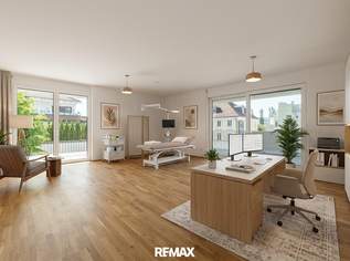 Moderne Praxisfläche nahe dem Wörthersee: Erstbezug, barrierefrei & mit XL-Terrasse, 519250 €, Immobilien-Gewerbeobjekte in 9201 Krumpendorf