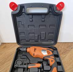 Schlagbohrmaschine Schwarzbach SBM 1100K ESI 710W orange schwarz im Koffer, 10 €, Haus, Bau, Garten-Hausbau & Werkzeug in 3200 Gemeinde Ober-Grafendorf