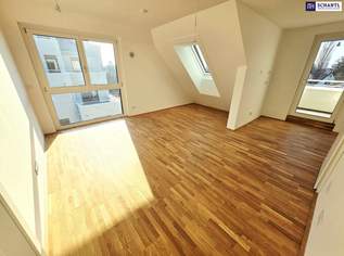 Lebensqualität mit Zukunftspotential! Ab ins Dachgeschoss! Klimaaktiv Bronze + Ideal zur Vermietung + Perfekte Raumaufteilung + Hochwertige Ausstattung + Nachhaltig! TOP Neubau-Projekt mit naturnahen Gewässern ums Eck!, 264865 €, Immobilien-Wohnungen in 1220 Donaustadt