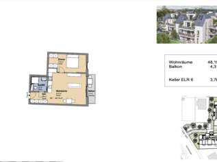 Neues Wohnbauprojekt nähe Schwarzlackenau & Donauinsel I Tiefgarage & effiziente Wärmetechnik I Fußbodenheizung & Kühlung (copy), 0 €, Immobilien-Wohnungen in 1210 Floridsdorf