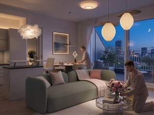 Marina Tower – Wohnen im 37. Stock mit Blick auf die Stadt, 0 €, Immobilien-Wohnungen in 1020 Leopoldstadt
