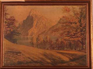 Antikes Gemälde 50x67cm, TRAUNSTEIN