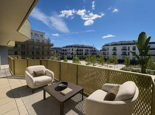 Hirschfeld: 4. Stock - Erstbezug und provisionsfrei mit mega Terrasse zum super Preis, 464500 €, Immobilien-Wohnungen in 1210 Floridsdorf