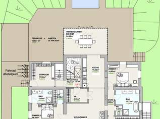 3 exklusive Einheiten in einer Villa – jetzt noch mitgestalten! Hohe Altbau-Räume, stilvolle Stuckelemente, Fußbodenheizung, Luftwärmepumpe u. v. m., 1100000 €, Immobilien-Wohnungen in 3002 Purkersdorf