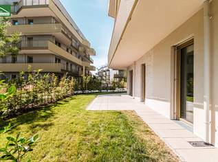 Ihr Garten zum Entspannen im grünen "Hirschfeld" - 3.Zimmer im Erdgeschoss mit Top-Ausstattung (Geothermie,..) - Provisionsfrei, 395000 €, Immobilien-Wohnungen in 1210 Floridsdorf