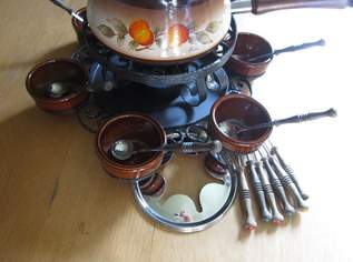 Fondue Karussell - Fondue Set - Vintage - Gusseisen