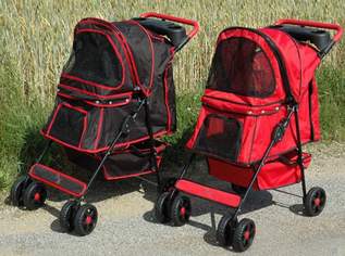Tierbuggy für Hund oder Katze "schwarz/rot" oder "rot/schwarz", 29 €, Marktplatz-Tiere & Tierbedarf in 9241 Kaltschach