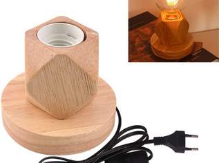 Tischlampe E27, Holz