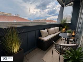 Smart konzipierte 2-Zimmer-Dachwohnung - mit privater Außenfläche - in ruhiger Seitenstraße des 3. Bezirks, 349000 €, Immobilien-Wohnungen in 1030 Landstraße