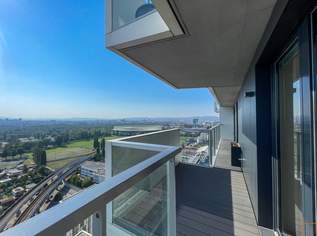 Marina Tower: Über den Dächern Wiens – vermietete 3-Zimmer-Eckwohnung im 22. Stock mit Loggia und Weitblick, 768000 €, Immobilien-Wohnungen in 1020 Leopoldstadt