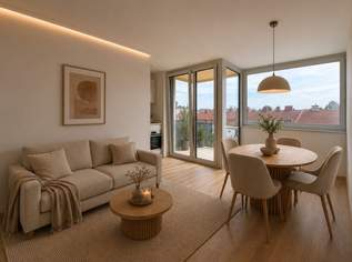 ERSTBEZUG. ERSTKLASSIG. Außenflächen mit direktem Blick auf den Kahlenberg | vollausgestattete Küchen | Fußbodenheizung und Fußbodenkühlung, 985 €, Immobilien-Wohnungen in 1210 Floridsdorf