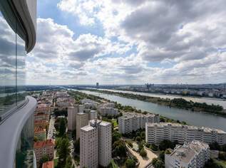 "Traumhafte Wohnung im 26. Stock mit Loggia - UNO City - Reichsbrücke - Donauinsel", 1317.91 €, Immobilien-Wohnungen in 1220 Donaustadt