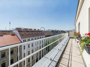 Erstbezug nach Sanierung: Dachgeschoßmaisonette mit 2 Terrassen im Stuwerviertel, 780000 €, Immobilien-Wohnungen in 1020 Leopoldstadt
