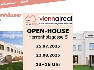 STADT KÜSST LAND - Neu errichtete Reihenhäuser - 4-5 Zimmer, Eigengarten, Terrasse, Photovoltaik, Wärmepumpe und KFZ-Stellplatz am ländlichen Stadtrand, 609900 €, Immobilien-Häuser in 1210 Floridsdorf