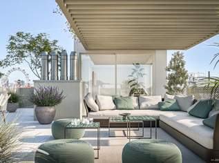 MAISON 29 - L'art de vivre | Chicer 3-Zimmer-Dachtraum mit fast 80 qm Freifläche und 2 Bädern!, 1790000 €, Immobilien-Wohnungen in 1020 Leopoldstadt