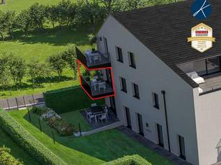 Erstklassige Balkonwohnung mit Blick in´s Grüne (Top 7) - Neubauprojekt am Kremser Steindl, 389000 €, Immobilien-Wohnungen in 3500 Am Steindl