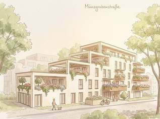 GRAZ - Jakomini: 80m² Terrassenwohnung mit 2 Schlafzimmern und Südsonne im 2.OG zum Leben - TU Nähe: Honorarfrei - Ruhige Innenhoflage – TG extra - Ihr Eigentum statt hohe Mieten zahlen !, 584380 €, Immobilien-Wohnungen in 8010 