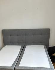 Boxspring Bett grau, 160cm, gut erhalten , 200 €, Haus, Bau, Garten-Möbel & Sanitär in 1070 Neubau